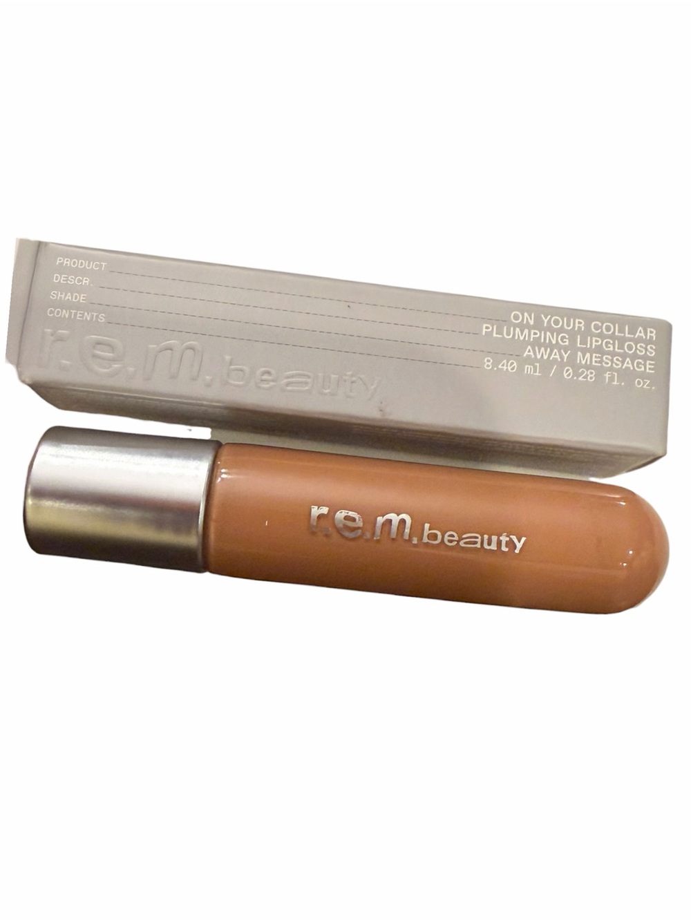 r.e.m. beauty ON YOUR COLLAR PLUMPING LIP GLOSS Color Away Message 0.28 fl oz